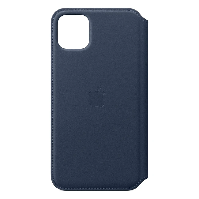 Etui Folio Cuir iPhone 11 Pro Max Bleu - Apple - Réf. 123456 - Luxe & Protection