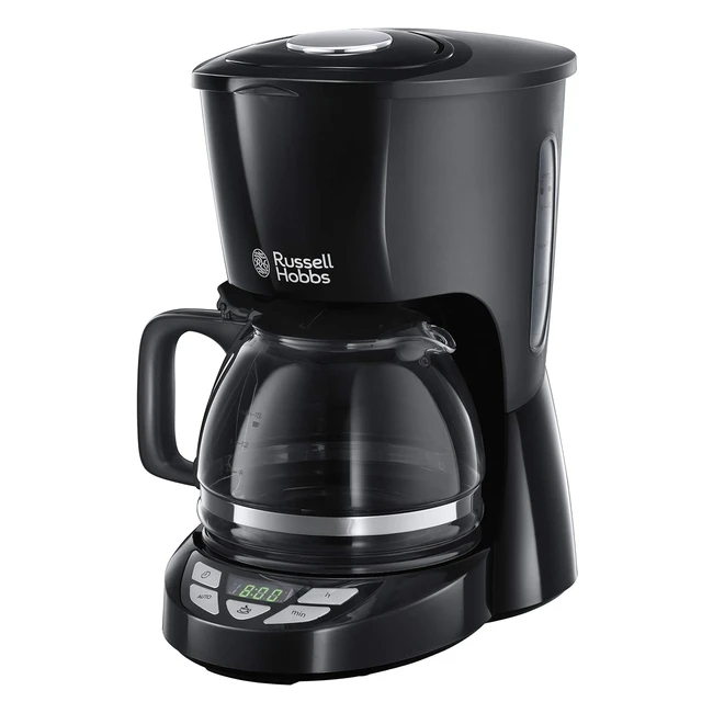 Russell Hobbs Kaffeemaschine 10 Tassen 1,25L Glaskanne Schwarz 2262056