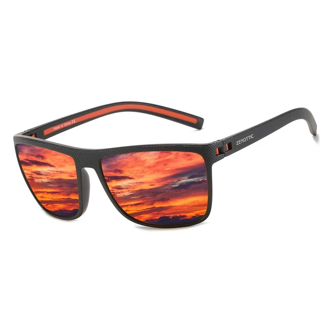 Occhiali da Sole Polarizzati Uomo Zenottic TR90 UV400 Protezione - Leggeri e Quadrati
