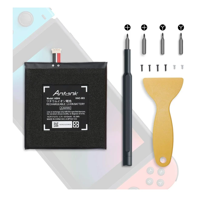 Batterie de remplacement Antank HAC003 pour Nintendo Switch 2017 - 4310mAh