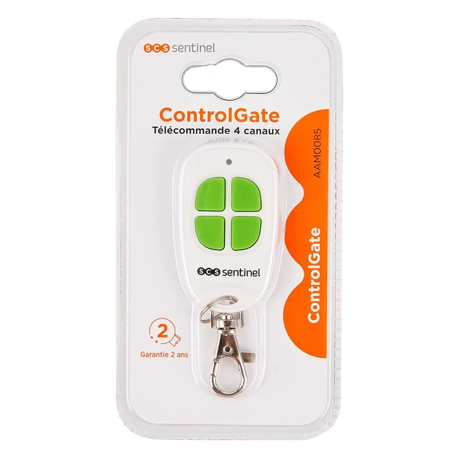 Control remoto puerta Sentinel AAM00854 43392 MHz - 2 baterías litio CR2016