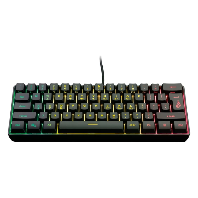 Surefire Kingpin X1 60 Gaming Tastatur US English RGBTastatur mit Beleuchtung G