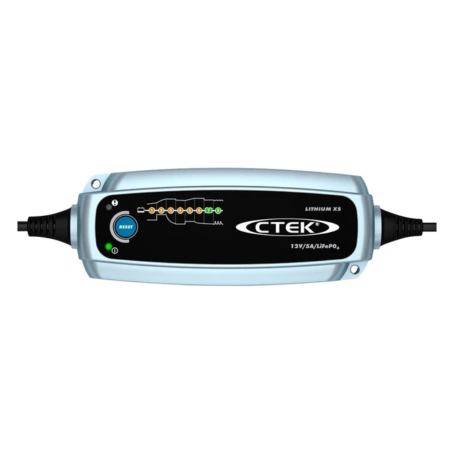 Ctek Lithium XS Cargador Batería 12V 5A - Lifepo4 - Litio - Inteligente - Mantenedor