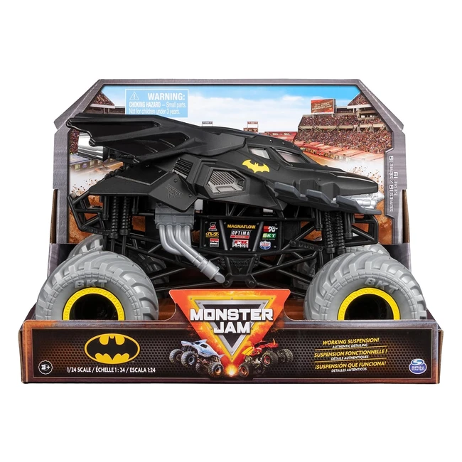 Monster Jam Official Batman Monster Truck 124 Scale Diecast Vehicle - Kids Toys for Boys Ages 3+