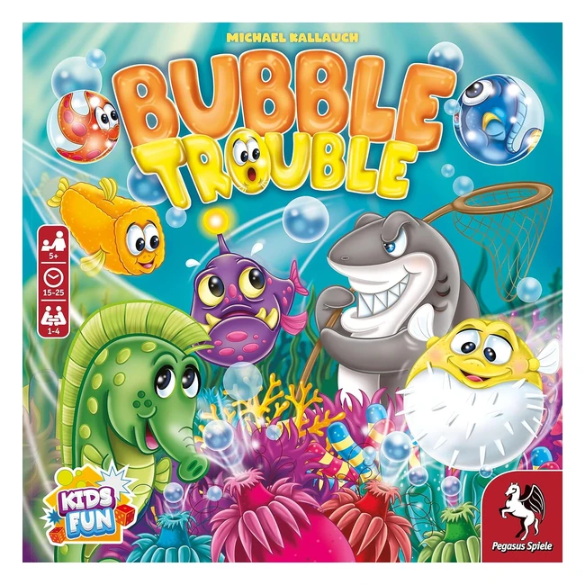 PEGASUS SPIELE 65502G Bubble Trouble DeutschEnglisch - Meerestiere Korallenrif