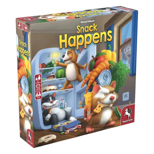 Pegasus Spiele 66030G Snack Happens Brettspiele - Witziges Thema  Eingngiges 