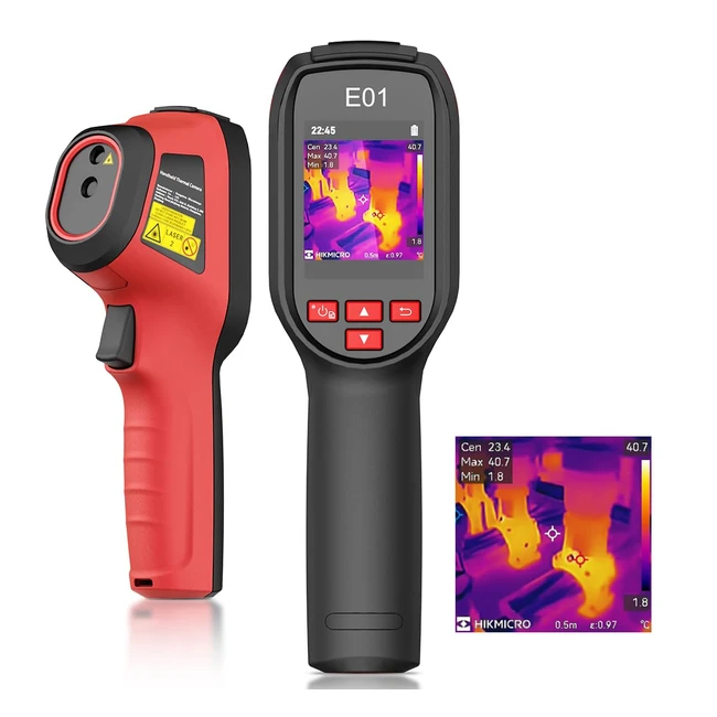 Hikmicro Thermal Camera E01 Superior Resolution 240x240 20Hz Refresh Rate Portable Handheld Infrared Thermal Imaging Camera with Laser Pointer