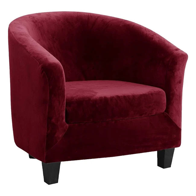 Housse de Fauteuil Club Velours Extensible - TopChances - Réf. 2P-Jac-001 - Confortable & Élastique