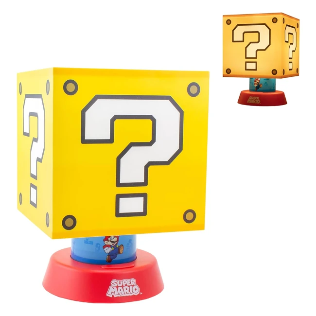 Lmpara Super Mario Icon con 3 Ajustes de Brillo y Apagado Automtico - PP9318