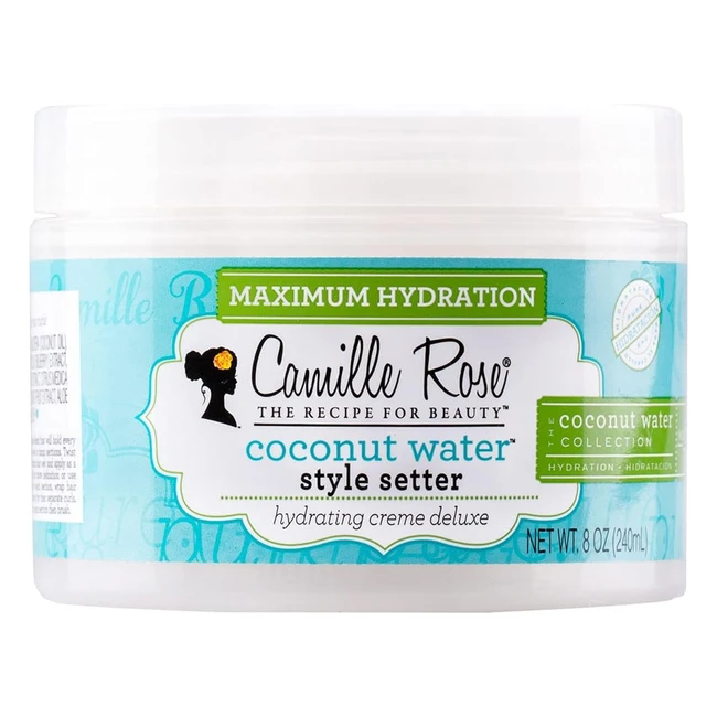 Camille Rose Coconut Water Hair Style Setter 240ml Pack of 1 - Hydrate & Style