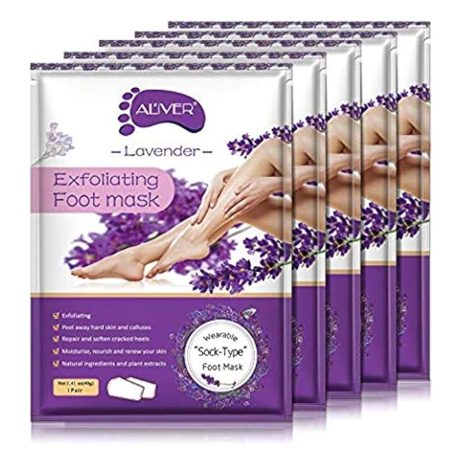 Foot Peel Mask Exfoliating Callus Remover - Baby Soft Smooth Touch - Lavender