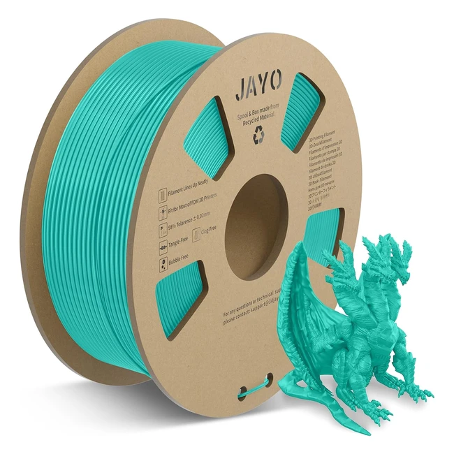 Jayo Filament 175 PLA Meta 11kg Bobines Vert 175mm 002 Bon Dbit