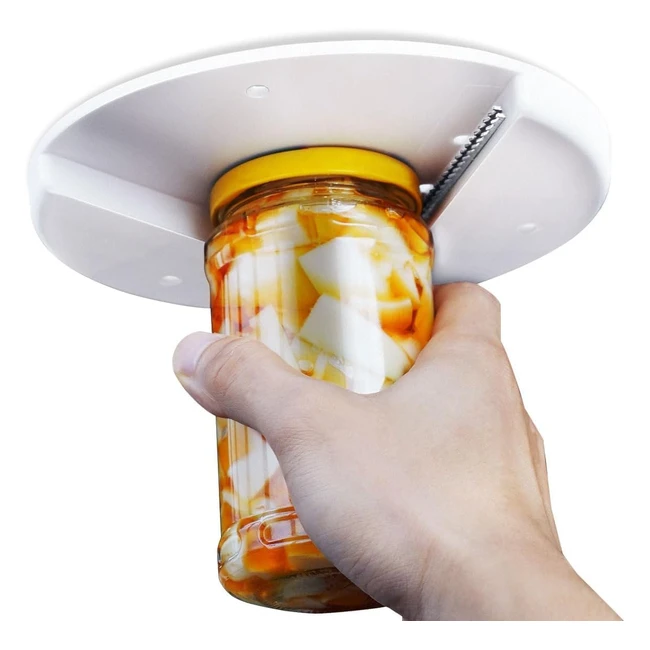 Xieyuzeus Under Cabinet Jar Opener - Opens Any Size Lid Effortlessly - Great for