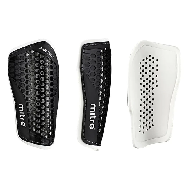 Mitre Aircell Speed Football Shin Pad Lightweight Guard - Adult