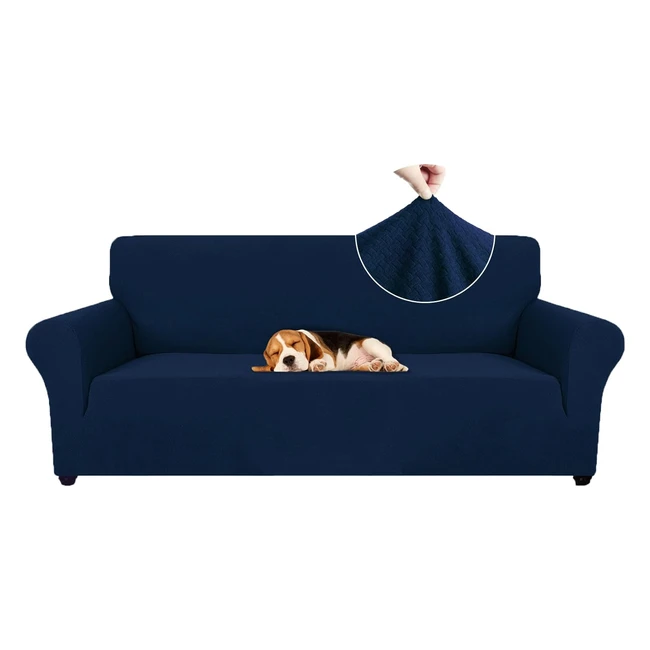 Copridivano Elasticizzato 3 Posti Ystyle Blu - Antigraffio Gatto Cani - Universa