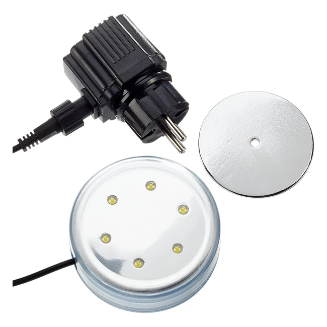 LED Poollicht Steinbach fr Stahlwand  Aufstellbecken 230V12V Magnetbefestigun