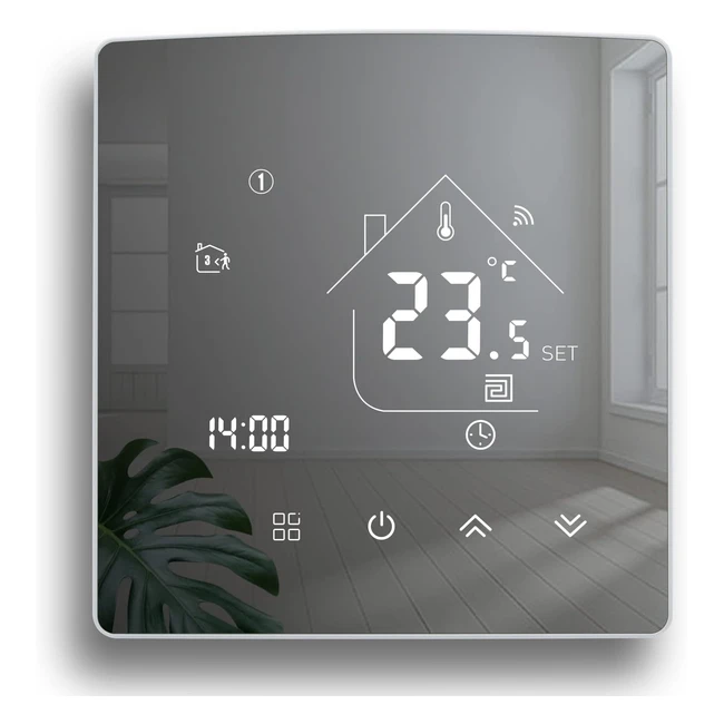 Termostato Intelligente BEOK WiFi TGR85WIFIEP - Controllo App, Programmabile Settimanale, Compatibile con Alexa e Google