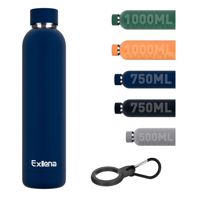 Exllena Insulated Water Bottles 750ml - Double Wall Vacuum - Keeps Drinks Cold 2