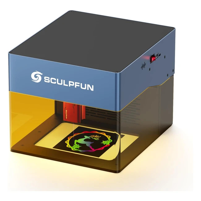 Sculpfun iCube Pro Max - Macchina Incisione Laser Portatile 10W - Precisione 0.05mm - Incisione Offline - Filtro Antifumo