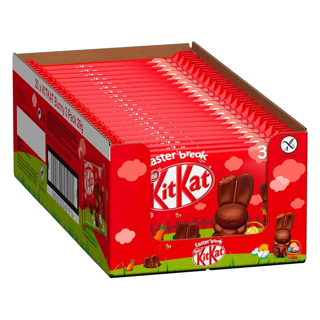 Nestl KitKat Mini Osterhasen 20er Pack 20 x 87 g - Milchschokolade mit knuspri