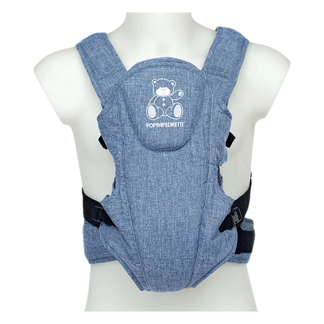 Sac banane Foppapedretti Marsupi8 pour enfant jean bleu - Confortable et pratiqu