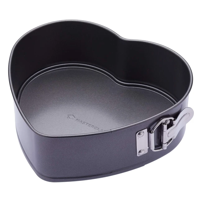 Masterclass Molde para Tartas Corazn 225cm Antiadherente Acero al Carbono 1mm