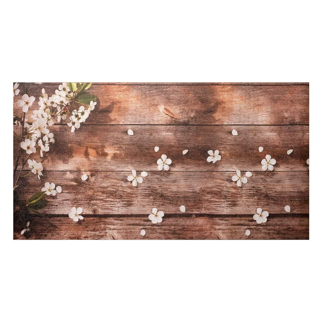 Tappeto Passatoia Cucina PVC Fiori di Pesco 60x120 cm