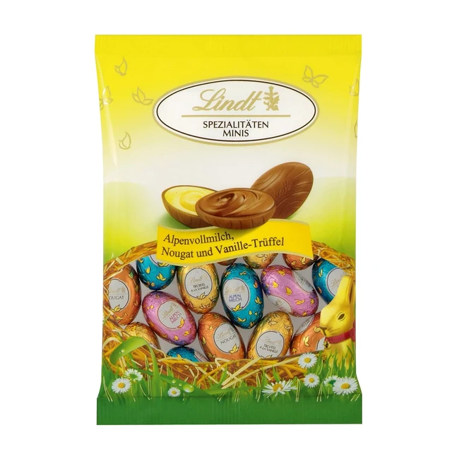 Lindt Schokolade Spezialitäten Minis Mix 3 x 100 g Ostern Geschenk Eier Alpenmilch Vanille Trüffel Nougat
