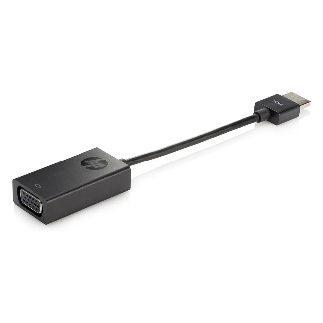 Adaptador HDMI a VGA HP H4F02AA - Negro - Conector HDMI a VGA - 0045m