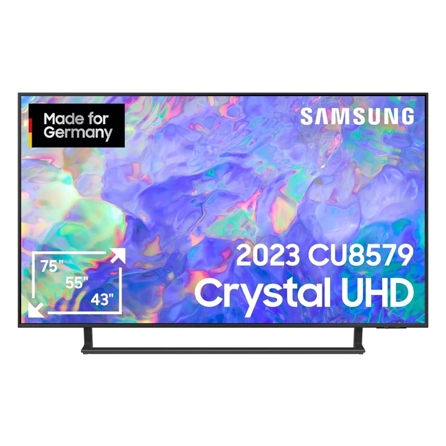 Samsung Crystal CU8579 TV 50 Zoll Dynamic Crystal Colour AirSlim Design Crystal Processor 4K Smart TV GU50CU8579UXZG 2023