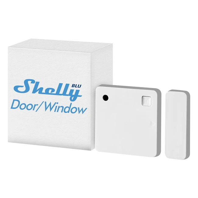 Capteur Bluetooth Shelly Blu DoorWindow Blanc - Mesure Lux et Angle dInclinaiso
