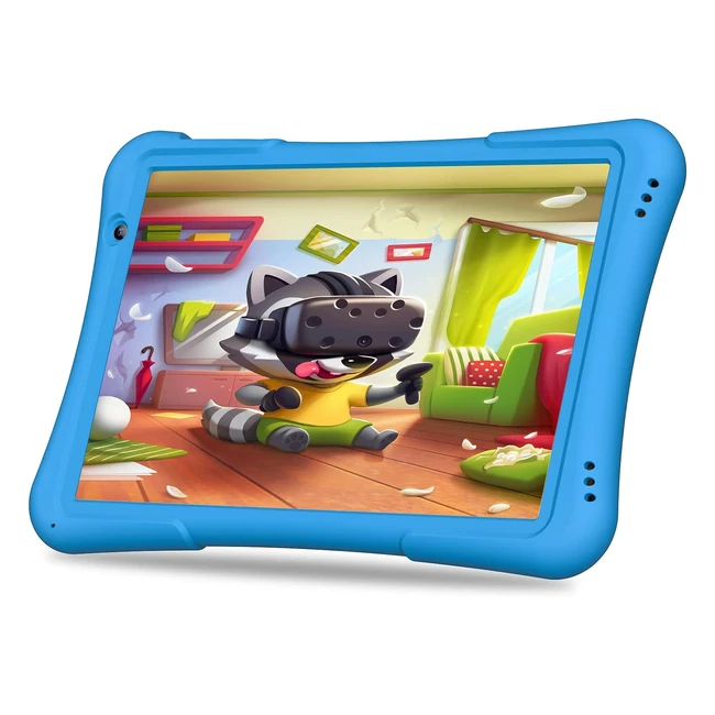 Pritom 10 inch Kids Tablet Android 12 4GB22 32GB Quadcore 6000mAh Large HD IPS Display