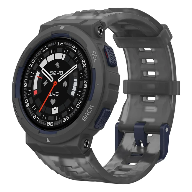 Amazfit Active Edge Smartwatch  Trendy Design  GPS  AI Health Coach  16 Tage