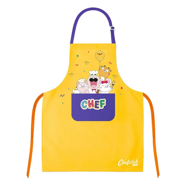 Chefclub Kinder Baumwolle Schrze Gelb Einheitsgre - Top Qualitt