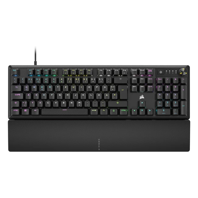 Corsair K70 Core RGB mechanische Gaming-Tastatur mit Handgelenkauflage vorbehan