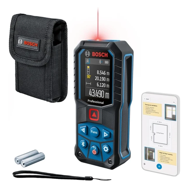 Bosch Professional Laser Measure GLM 5027 C - Range up to 50m - Robust IP65 - Bluetooth Data Transfer