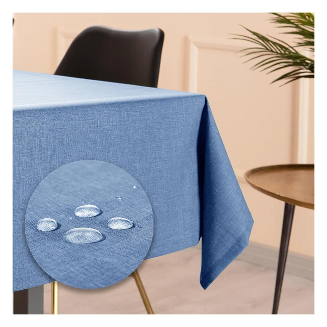 Flowen Tovaglia Antimacchia Rettangolare Impermeabile Verde 100x140 - Made in It