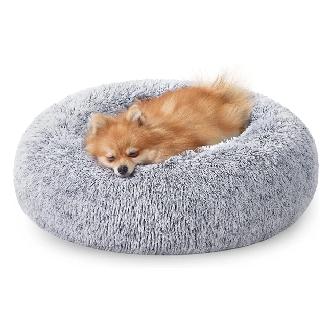 FEANDREA Hundebett Flauschig Katzenbett Donut Kissen Waschbar PGW038G01