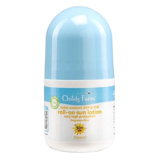 Childs Farm Kids Baby Sun Lotion Rollon SPF 50 UVA UVB Very High Protection