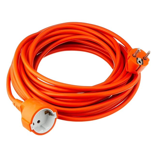 Garza Cable Alargador 10m Naranja 16A 3680W - Jardn