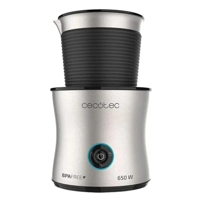 Cecotec Mousseur Lait Power Latte Spume 4000 - Capacité 240ml - Fonction Réchauffer - Base 360°C - 500W - 200ml - 650W