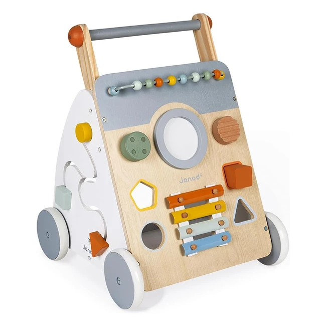 Janod Carrello Multi Attivit Sweet Cocoon - Carrello Primi Passi in Legno J04410
