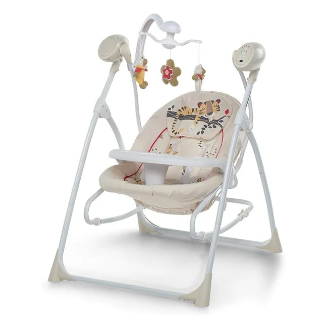 Transat balançoire Baby Tiger Foppapedretti 9702005405 - Mouvement du siège, mélodies réglables, télécommande