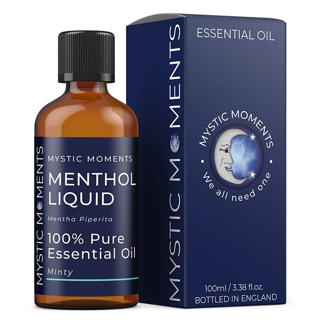 Huile Essentielle de Menthol Liquide 100ml 100 Pure - Mystic Moments
