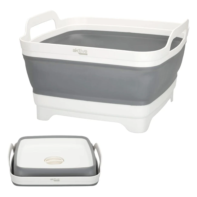 Fregadero Plegable Aktive 52985 para Camping - Capacidad 85 Litros