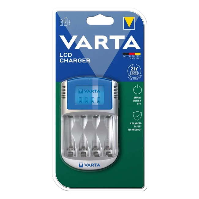 Chargeur de piles Varta LCD 4 piles AAAA rechargeables USB 12V