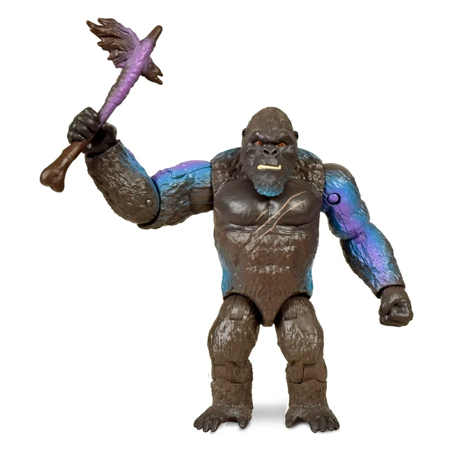 Godzilla vs Kong 6 Inch Battle Kong Action Figure - Highly Detailed and Uniquely Sculpted