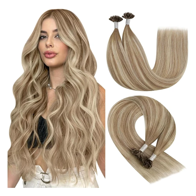 Extension Cheveux Naturel Keratine U Tip Ombre 50 cm - Fusion Chaud