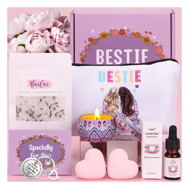 Birthday Friendship Gifts for Women Best Friends - Unique Pamper Kit - Relaxation Spa Gifts