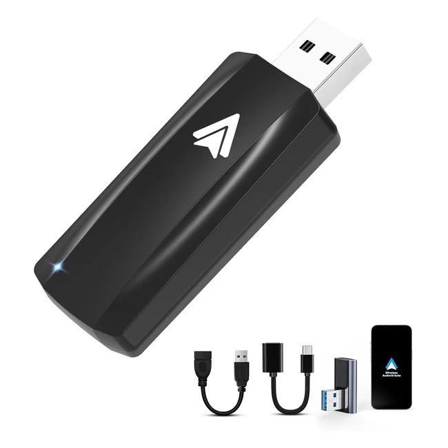 msxttly android auto wireless adapter 2024 u2aair dongle for cars with wired aa wireless a2a easy plug play